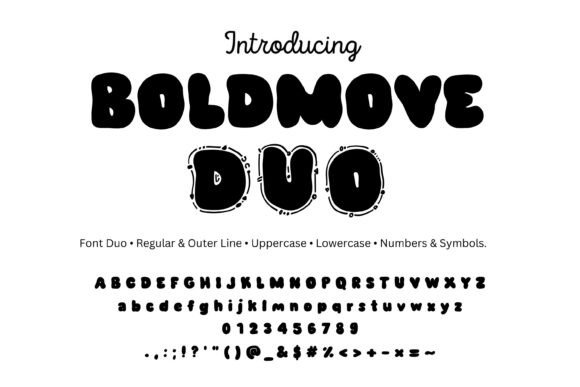 Boldmove: A Chunky, Bubbly Display Font for Playful Branding