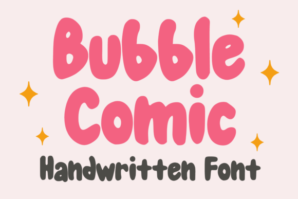 Bubble Comic Font for Whimsical Editorial Design