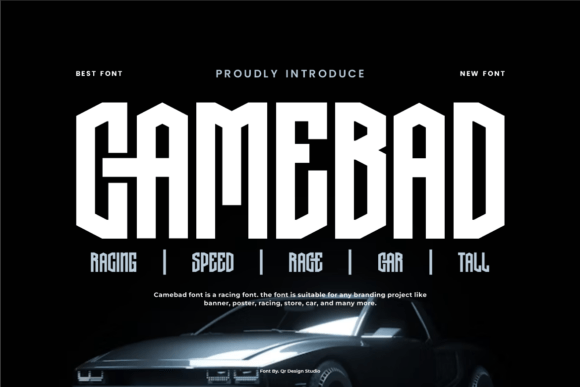 Camebad Font for Bold Creative Projects