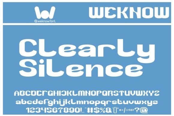 Clearly Silence: A Bold Display Font for Striking Branding