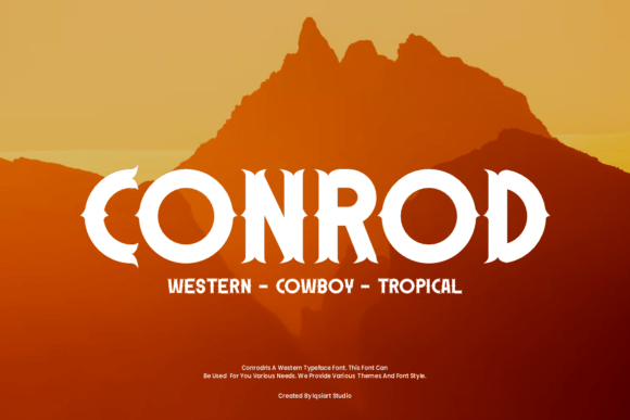 Conrod: A Bold Display Font with Western Charm