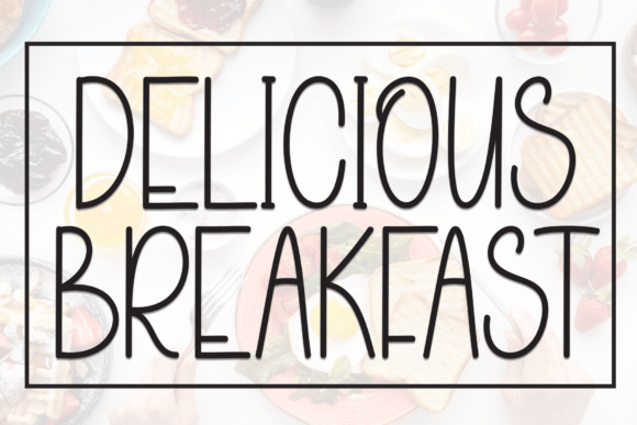 Delicious Breakfast Font for Handmade Projects and Branding