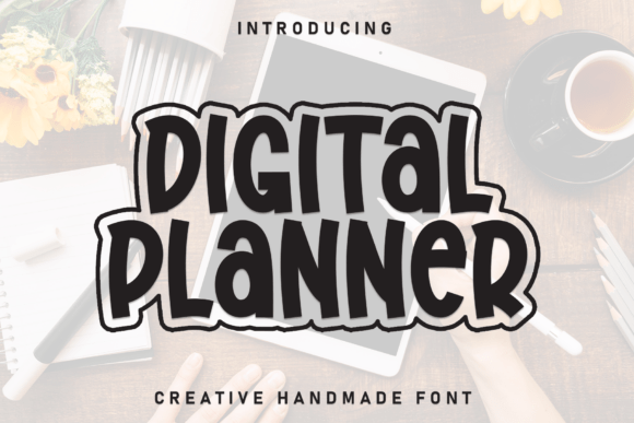 Digital Planner Font for Professional Branding and Design