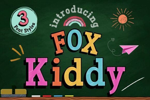 Fox Kiddy: A Playful Display Font for Creative Projects