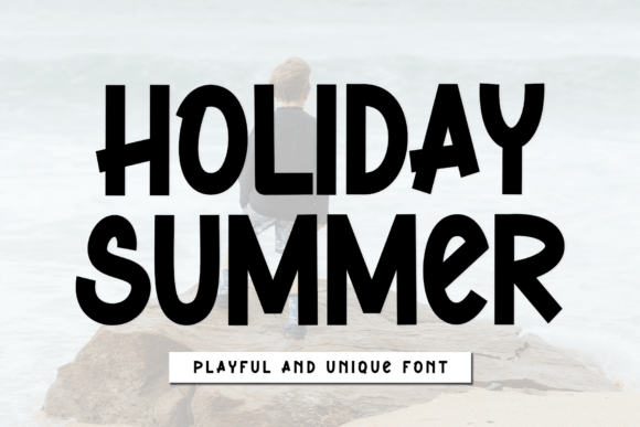 Holiday Summer Font for Friendly Branding and Display Needs