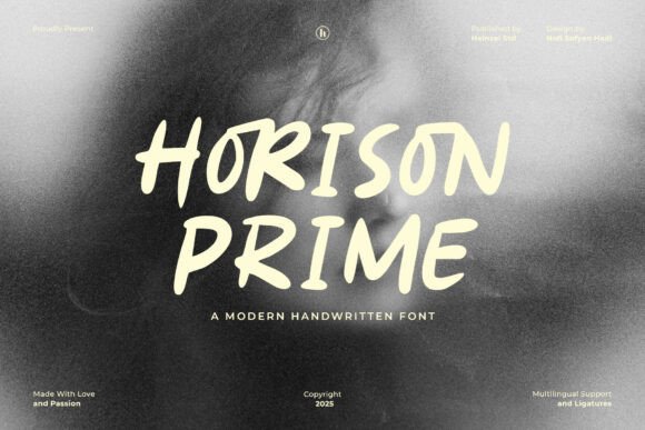 Horison Prime: A Handwritten Font for Bold Branding