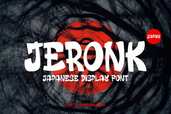 Jeronk: A Cool Asian-Style Display Font for Creative Projects