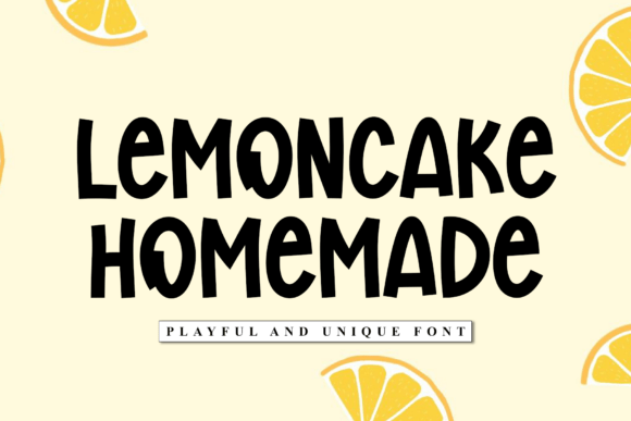 Lemoncake Homemade Font for Playful Branding and Campaigns