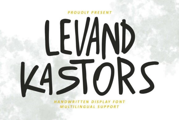 Levand Kastors Display Font for Editorial Design