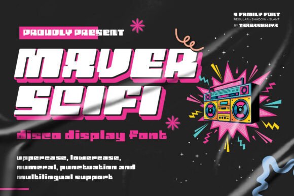 Maver Scifi Font for Bold Editorial Design
