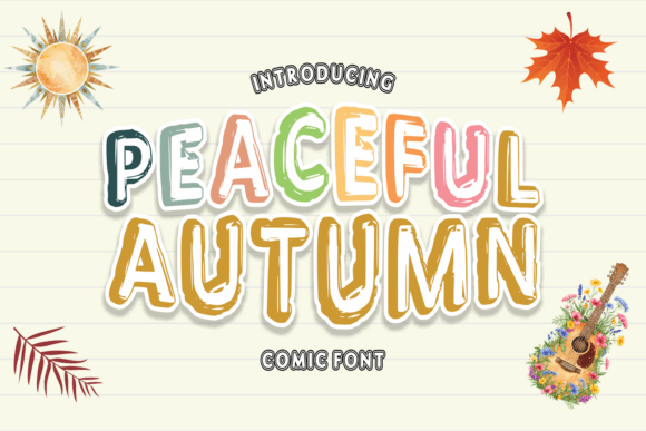 Peaceful Autumn: A Display Font for Editorial Elegance
