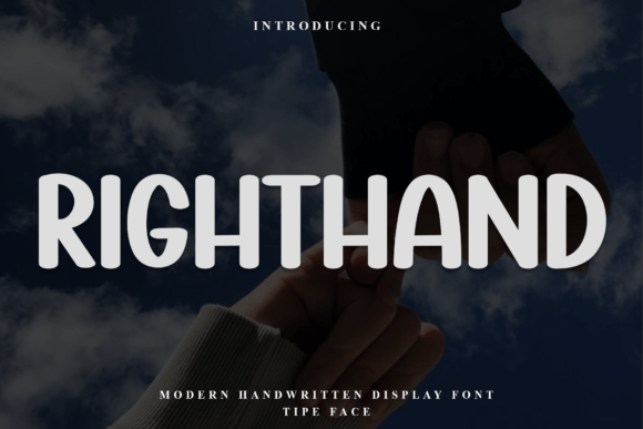 Righthand Font for Warm and Creative Branding