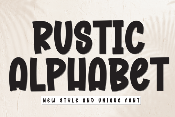 Rustic Alphabet Font for Business Branding