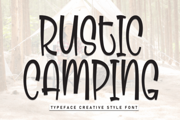 Rustic Camping Font for Handmade Creations