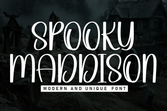 Spooky Maddison: A Halloween Font with a Haunted Charm