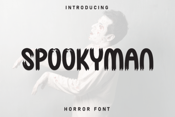 Spookyman Display Font for Creative Craft Projects