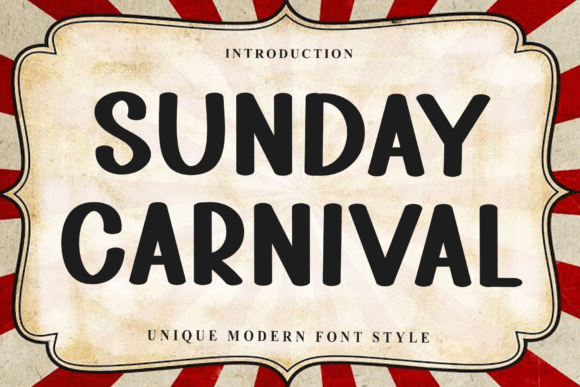 Sunday Carnival Font for Eye-Catching Branding