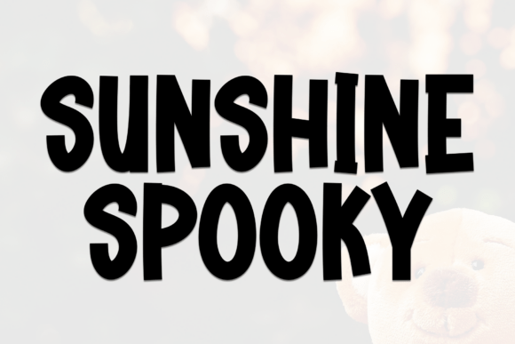 Sunshine Spooky Font for Halloween and Seasonal Designs