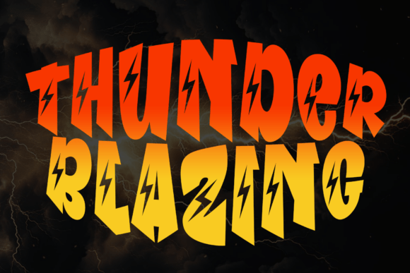 Thunder Blazing Font Review for Bold Branding